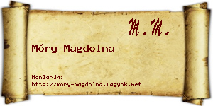 Móry Magdolna névjegykártya